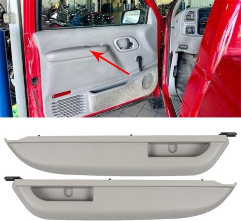 labwork Front Left Driver Side Door Armrest Replacement for 1990-1994 Chevrolet GMC Truck 15691229 Light Gray in Saudi Arabia