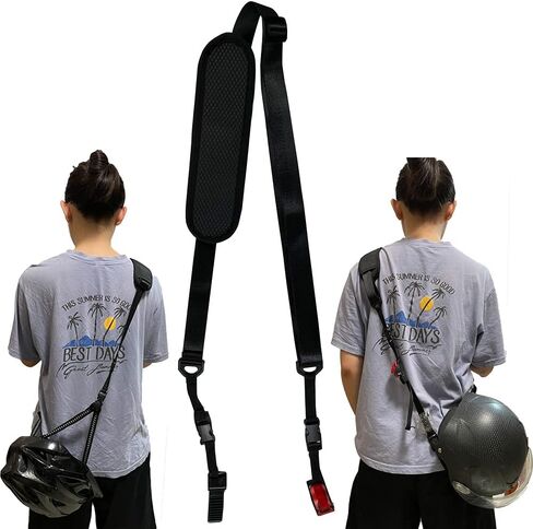 Motorcycle Helmet Carrier Strap Adjustable Helmet Carrying Strap Quick Release Bike Helmet Shoulder Sling Motorbike Accessory for Biker and Motorcyclist in Saudi Arabia
