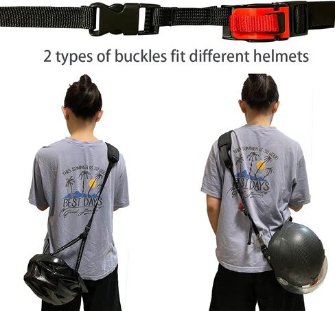 Motorcycle Helmet Carrier Strap Adjustable Helmet Carrying Strap Quick Release Bike Helmet Shoulder Sling Motorbike Accessory for Biker and Motorcyclist in Saudi Arabia