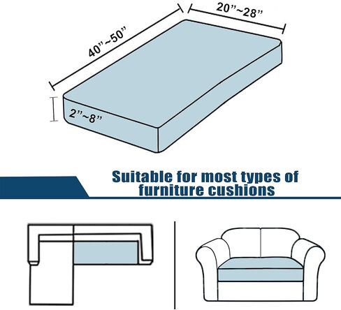 أغطية وسائد الأريكة المقاومة للماء بنسبة 100%، أغطية وسائد الأريكة البديلة، أغطية وسائد مقعد الأريكة الفردية القابلة للتمدد لحماية الأثاث للأطفال والحيوانات الأليفة in Kuwait