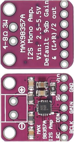 10Pcs MAX98357 I2S Audio Amplifier Module, Audio Amplifiers, Filterless Class D Amplifier, Compatible with ESP32 Raspberry Pi in Saudi Arabia