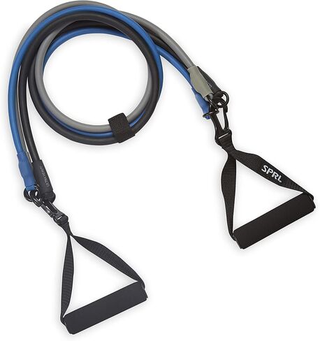 طقم حزام المقاومة SPRI سلك تمرين 3 في 1 | أربطة سهلة التركيب، مقابض إسفنجية مريحة، دليل التمرين متضمن in Kuwait