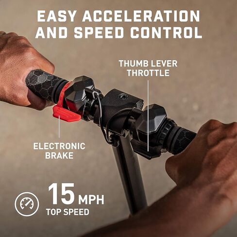 Mongoose React Electric Kids Scooter, Boys & Girls Ages 8+, Max Speed 6-15 MPH, Aluminum Handlebars and Frame, Rear Foot Brake, Battery and Charger Included in Saudi Arabia
