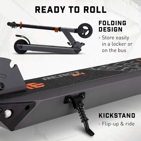 Mongoose React Electric Kids Scooter, Boys & Girls Ages 8+, Max Speed 6-15 MPH, Aluminum Handlebars and Frame, Rear Foot Brake, Battery and Charger Included in Saudi Arabia