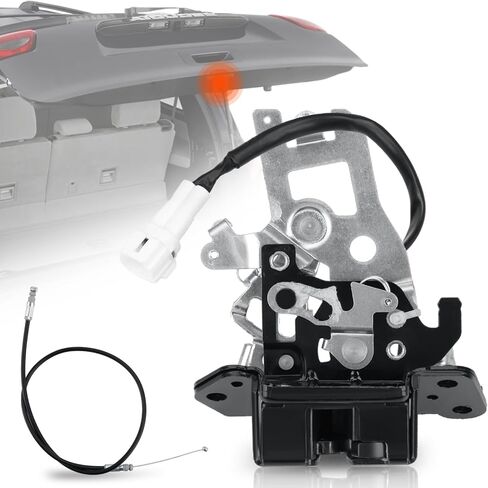 مجموعة مزلاج قفل الباب الخلفي مع كابل، مجموعة مزلاج فتحة الباب الخلفي متوافقة مع تويوتا سيكويا 2001-2007، مشغل قفل الباب الخلفي المتكامل استبدال 931-861،64680-0C010 in Kuwait