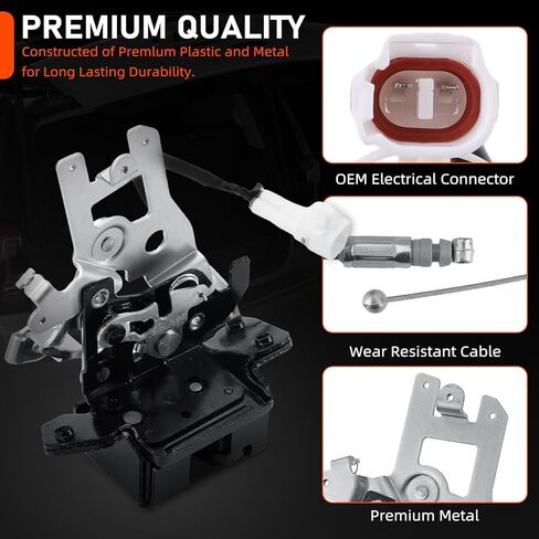 مجموعة مزلاج قفل الباب الخلفي مع كابل، مجموعة مزلاج فتحة الباب الخلفي متوافقة مع تويوتا سيكويا 2001-2007، مشغل قفل الباب الخلفي المتكامل استبدال 931-861،64680-0C010 in Kuwait