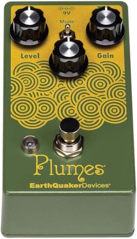 EarthQuaker Devices Plumes® Small Signal Shredder Overdrive Pedal Bundle w/2x Strukture S6P48 Woven Right Angle Patch Cables, 12x Guitar Picks and Liquid Audio Polishing Cloth in Saudi Arabia