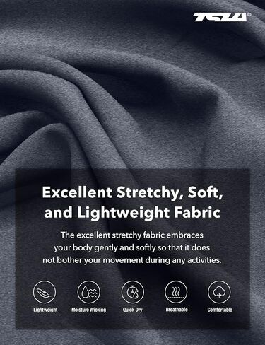 بنطال رياضي للمشي لمسافات طويلة للرجال من TSLA، بنطال رياضي مطاطي/بنطلون رياضي مستقيم، بنطال رياضي خفيف الوزن مع جيوب جانبية in Kuwait