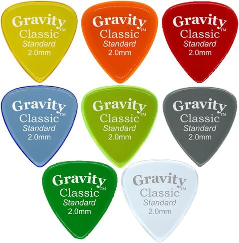 Gravity Guitar Picks - Acrylic | Classic Standard 1.5mm | 8 Color Assortment | Brighter, Louder, Faster in Saudi Arabia