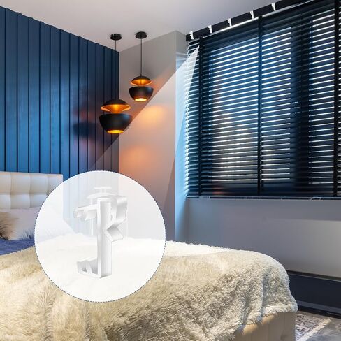 20 Pcs Blind Clips for Valance Blind Valance Plastic Blinds Valance Clips Plastic Valance Clips for Blinds 1 Inch Window Blind Clips Valance Clips White Vertical Blind Valance Clips in Saudi Arabia