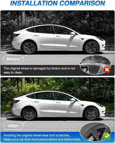 أغطية عجلات Tesla Model Y، أغطية محور ABS، غطاء عجلة بديل لحماية حافة سوداء غير لامعة مقاس 19 بوصة متوافق مع ملحقات Tesla Model Y 2020-2023 (4 قطع) in Saudi Arabia