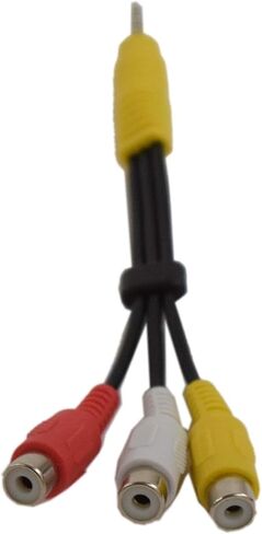 LG # EAD61273106 Composite Cable Adapter for Audio Video AV TV VCR Converts RCA Coaxial Connectors (Red/White/Yellow) to 3.5mm Plug in Saudi Arabia