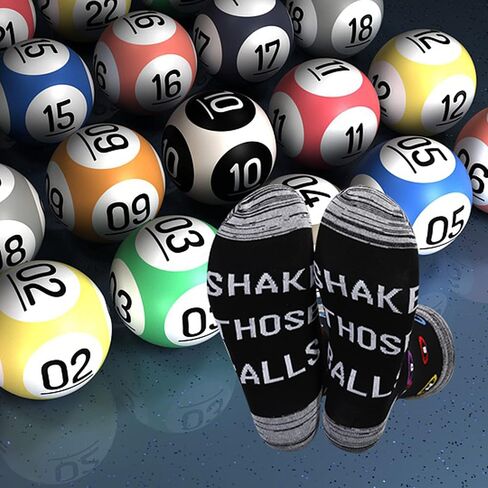 JXGZSO Funny Bingo Socks Shake Those Balls Socks Lucky Bingo Gift Bingo Game Lover Gift in Saudi Arabia