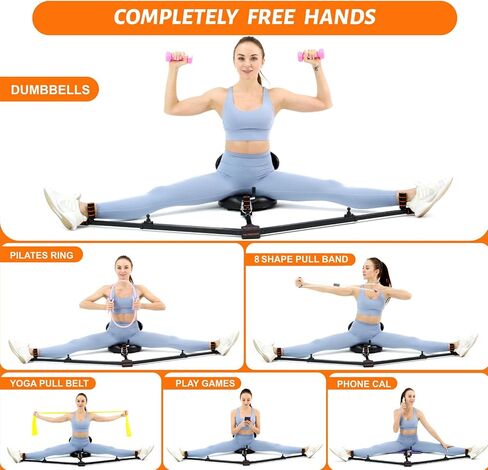 جهاز تمديد الساق، جهاز تمديد الساق - 3 قضبان ومقاعد ناعمة، حر اليدين وسهل الانزلاق - تسريع تدريب تقسيم الساق - مدرب تقسيم الساق، جهاز تقسيم، جهاز تمديد مقسم، جهاز تمديد الأربطة in Kuwait