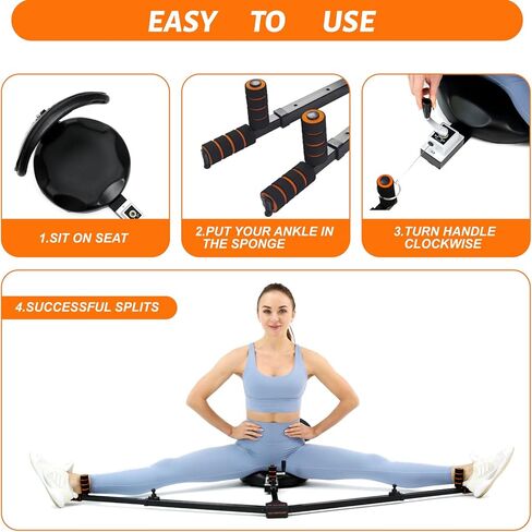 جهاز تمديد الساق، جهاز تمديد الساق - 3 قضبان ومقاعد ناعمة، حر اليدين وسهل الانزلاق - تسريع تدريب تقسيم الساق - مدرب تقسيم الساق، جهاز تقسيم، جهاز تمديد مقسم، جهاز تمديد الأربطة in Kuwait
