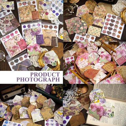 240 مجموعة من الأظرف الورقية المزخرفة العتيقة، VEINARDYL العتيقة ورقة هدية مغلف عملة مغلف بطاقة المعايدة مغلف سجل القصاصات ورقة الفن الحرفية للسفر مذكرات رصاصة المجلات الزفاف in Kuwait