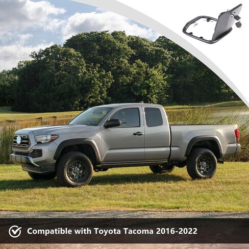 Fuel Tank Cap Replacement Anti-theft Lock Cap Compatible with Toyot@ Tacoma 2016-2022 Automotive Fuel Tank Gas Filling Cap Decoration, Gas Tank Door Cap with Lock in Kuwait