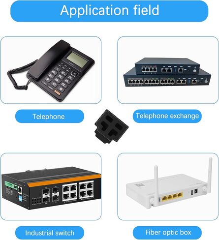 GINTOOYUN 50pcs RJ11 Silicone Anti Dust Cover Cap，RJ11 Female dust Cover Protector,Protect Telephone.switches,fax Machines, Optical Fiber Boxes and Other Equipment Port(Black) in Saudi Arabia