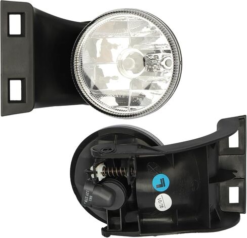 DRIVESTAR Fog Lamp Lights Pair Set (Left & Right) Amber Lens, fit 1994-2001 for Dodge Ram 1500, 1994-2002 for Dodge Ram 2500 3500, with 881 12V 27W Bulbs, for 19534501 19534601 CH2592109 CH2593109 in Saudi Arabia