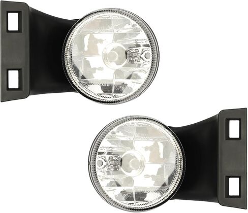 DRIVESTAR Fog Lamp Lights Pair Set (Left & Right) Amber Lens, fit 1994-2001 for Dodge Ram 1500, 1994-2002 for Dodge Ram 2500 3500, with 881 12V 27W Bulbs, for 19534501 19534601 CH2592109 CH2593109 in Saudi Arabia
