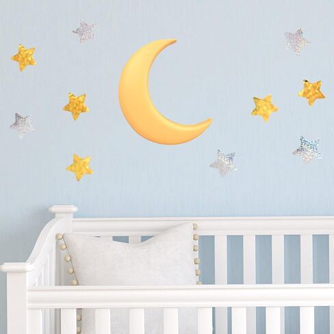1000pcs Holographic Star Stickers Labels,1.5 inch Large 500 Pcs Glitter Star per Roll,Gold and Sliver Star Stickers Fit Wedding/Crafts/Birthday Party/Teaching Reward/Wall Decorations-2 Rolls in Saudi Arabia