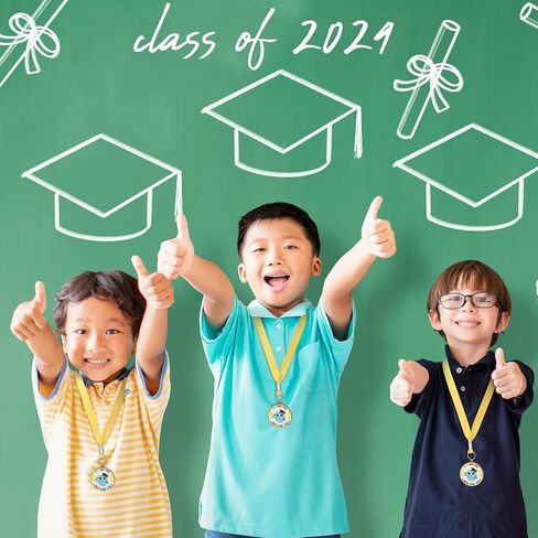 24 Pcs Kindergarten Graduation Medals Congrats Kids Graduation Owl Medal Graduation Award with Yellow Neck Ribbon Preschool Graduation Medals for Students Graduation Party Favors Supplies in Saudi Arabia