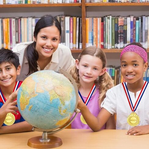 12pcs Gold Medals Sports Winner Awards Medals for Adult and Kids Competitions,Olympic Style Gold Prizes with Neck Ribbon for Football,Basketball,and Baseball Games,2Inch in Saudi Arabia