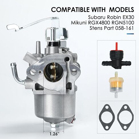 المكربن ​​لمحرك سوبارو روبن EX30 ميكوني RGX4800 RGN5100 يستبدل 279-62364-20 279-62364-00 279-62364-10 279-62304-40 279-62304-30 ستينز 058-161 كارب in Kuwait