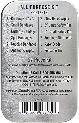 Coleman All Purpose Mini First Aid Kit - 27 Pieces in Saudi Arabia