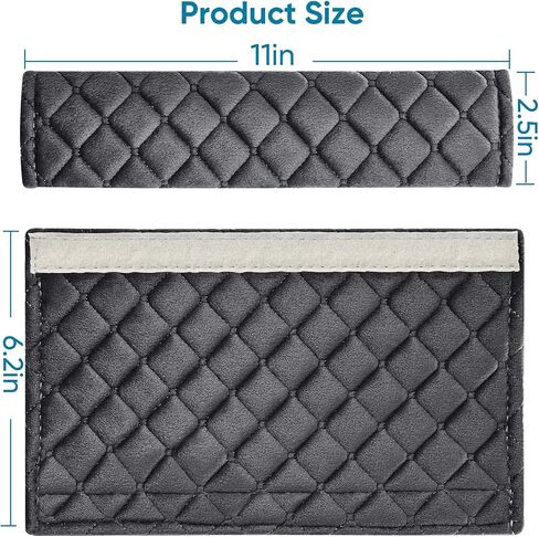 2Pcs Car Seat Belt Cover Pads, Shoulder Seatbelt Pads Cover, Safety Belt Strap Shoulder Pad for Adults and Children (Beige) in Saudi Arabia