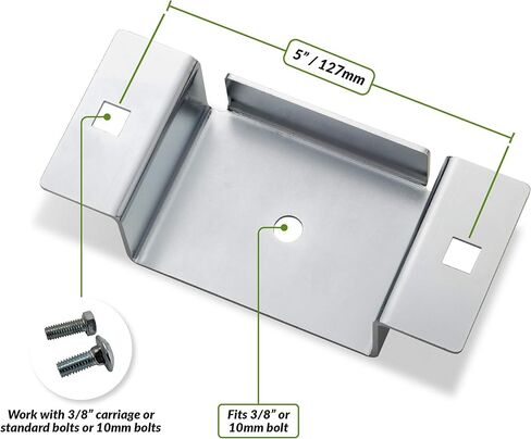 جيب لحصاد المقطورة مع جزء سفلي للأسرة المسطحة والشاحنات - مثبت بمسمار، 2X4، مطلي بالزنك (4 عبوات) in Kuwait