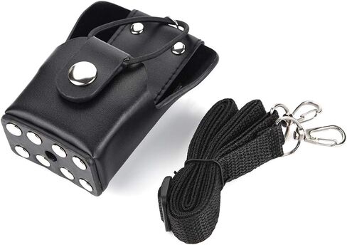 حافظة جلدية لجهاز الاتصال اللاسلكي من Hilitand لجهاز GP328plus / GP338plug / GP344 / GP388، حافظة حماية لجهاز الاتصال اللاسلكي من الجلد مع Lanyar in Saudi Arabia