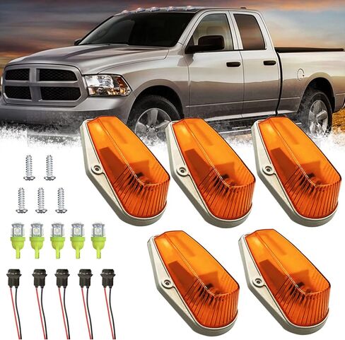 5 قطع من مصابيح الكابينة، مصابيح الكابينة لفورد F250، مصابيح كابينة الشاحنة متوافقة مع 1973-1997 فورد F-150 F-250 F-350 F450 F550 F سلسلة بيك اب شاحنات فائقة التحمل in Kuwait