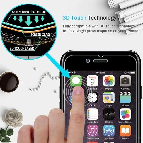 Select us for iPhone 8 Plus 5.5 Inch 3D Touch LCD Digitizer Display Screen Replacement Full Frame Assembly Set with Repair Tools Kit in White in Saudi Arabia