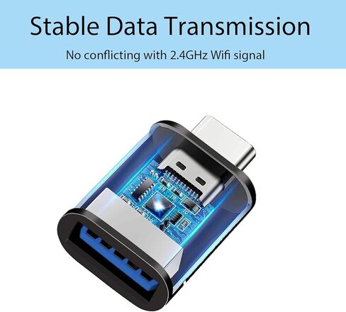 2 Pack USB C Adapter, USB-C to USB 3.0 Female Adapter Compatible with MacBook Pro 2020, iPad Pro 2020, Samsung Notebook 9, Dell XPS and More Type C Devices in Kuwait