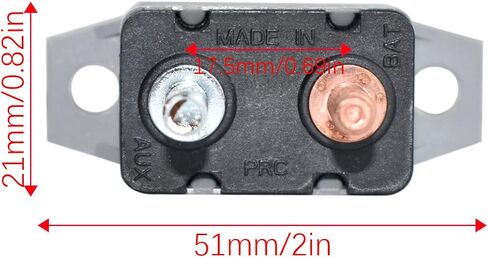 SDTC Tech 2-Pack DC 12V/24V Automatic Reset Circuit Breakers with Cover Stud Bolt for Marine Boat, Battery Chargers, Automotive (20 Amp) in Saudi Arabia