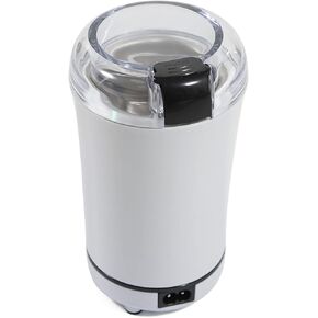 Mini Coffee Grinder Electric,Spice Grinder, One Touch Coffee Mill for Coffee Bean and Spices, 150W, Lightweight and Portable, White
