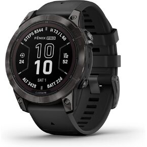 Garmin fēnix 7 Pro Sapphire Solar, Multisport GPS Smartwatch, Built-in Flashlight, Solar Charging Capability, Black, 47 mm (Renewed)