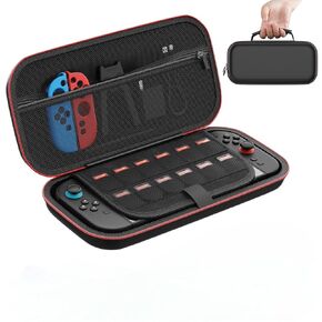 OLCLSS Premium Hard Shell Carrying Case for Nintendo Switch 2 (2025) – Large Capacity, Portable Travel Bag with 12 Game Slots, Screen Protector & Waterproof EVA Material