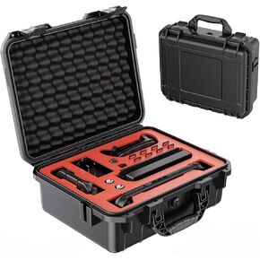 Travel Carry Case Compatible with Nintendo Switch 2-Ultra-Hard Protection/Extra Large Capacity/Portable Waterproof/with 8 Game Card Slots（Black）