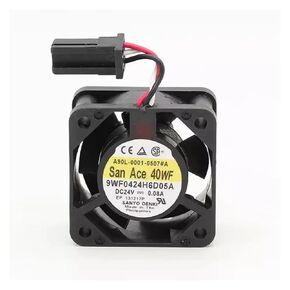 New Cooling Fan for SanAce40WF 9WF0424H6D05A FANUC System Fan DC24V 0.08A Cooler Fan 4020 40x40x20mm(Silver)