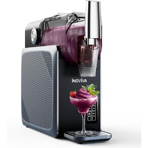 Slushie Machine, No Ice Needed, 68 oz INOVIVA Slushy Machine for Home with Self-Cleaning Function, Professional Frozen Drink Maker, 5 Preset Programs, Frozen Margaritas, Frappés, Milkshake, and More