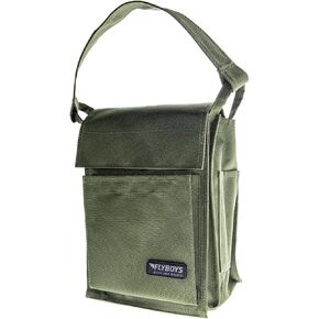 FLYBOYS Regular Pubs Bag - Expanded Capacity Shoulder Bag - For Professional Pilots, General Aviation - 7.5 in X 10 in - Olive Green