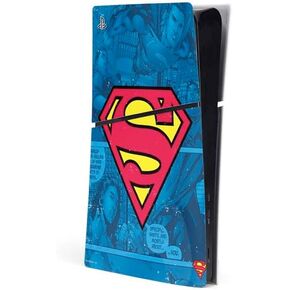 Skinit Decal Gaming Skin Compatible with PS5 Slim Digital Edition Console - Officially Licensed Superman 2025 Superman & Krypto Watch The Earth Design