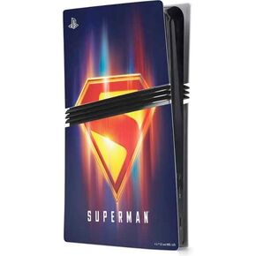 Skinit Decal Gaming Skin Compatible with PS5 Pro Console - Officially Licensed Superman 2025 Superman & Krypto Watch The Earth Design