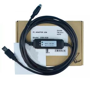 USB-XGB PLC Programming Cable for LG/LS PLC XGB XBC XBM Series PLC Communication Download Cable WIN7/8/10(32/64 bit)/XP/Vista Economy Model Black 3 Meters