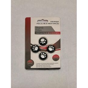 White paw print Animal crossing thumb grip