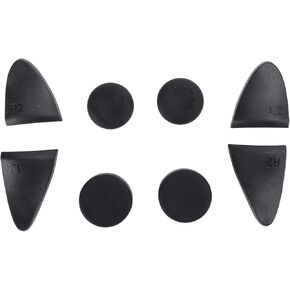 ASHATA 8pcs Controller Trigger Extender + Thumb Grips Cap Kit for PS5 Gamepad, Handle Cover Nail and Silicone Cap Set Controller Accessories for PS5