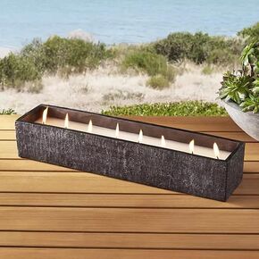 Large Cement Citronella Candle/Planter - 30 Hour Burn time! (Grey)
