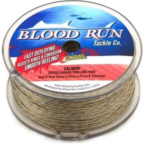 Blood Run Fishing 45lb Test Copper Fishing Line Trolling Wire 300 Feet